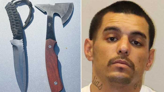Shoplifting suspect assaults undercover officer with hatchet